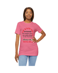 Image 3 of "Doing the right thing, Doesn't always mean being right" Clothing with meaning by Myz T's 5 - 5XL