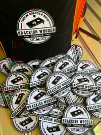 Image 2 of Brackish Wooder Cornhole Patch – 5” Embroidered Velcro Back (Hook & Loop)