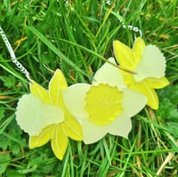 Image 2 of  Yellow Daffodil Necklace