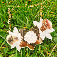 Image 2 of Gold Daffodil Necklace 