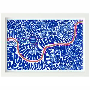 Image of Stamford Bridge - The Blues - West London Typographic Map