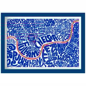 Image of Stamford Bridge - The Blues - West London Typographic Map