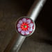 Image of Violet and Red Floral Ring