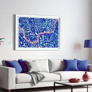 Image of Stamford Bridge - The Blues - West London Typographic Map