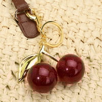 Image 2 of Glittered Cherries Bag Charm & Key Chain – Chic & Trendy Accessory for a Touch of Glamour