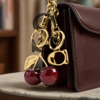 Image 3 of Glittered Cherries Bag Charm & Key Chain – Chic & Trendy Accessory for a Touch of Glamour