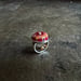 Image of Sungold and Red Floral Ring