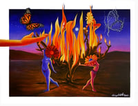 "Dancing With The Fire Signs" Fine Art Print 