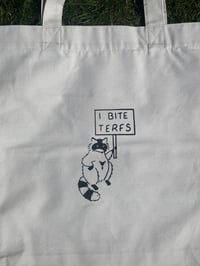 Image 2 of I BITE TERFS TOTE BAG