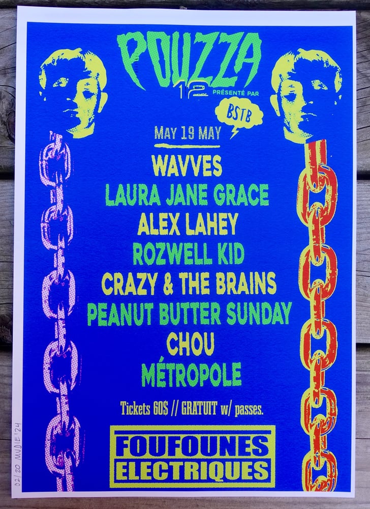 Image de Pouzza 12 Art Prints ( Quantité Limitée/Limited Quantity ) Wavves, Laura Jane Grace, etc...