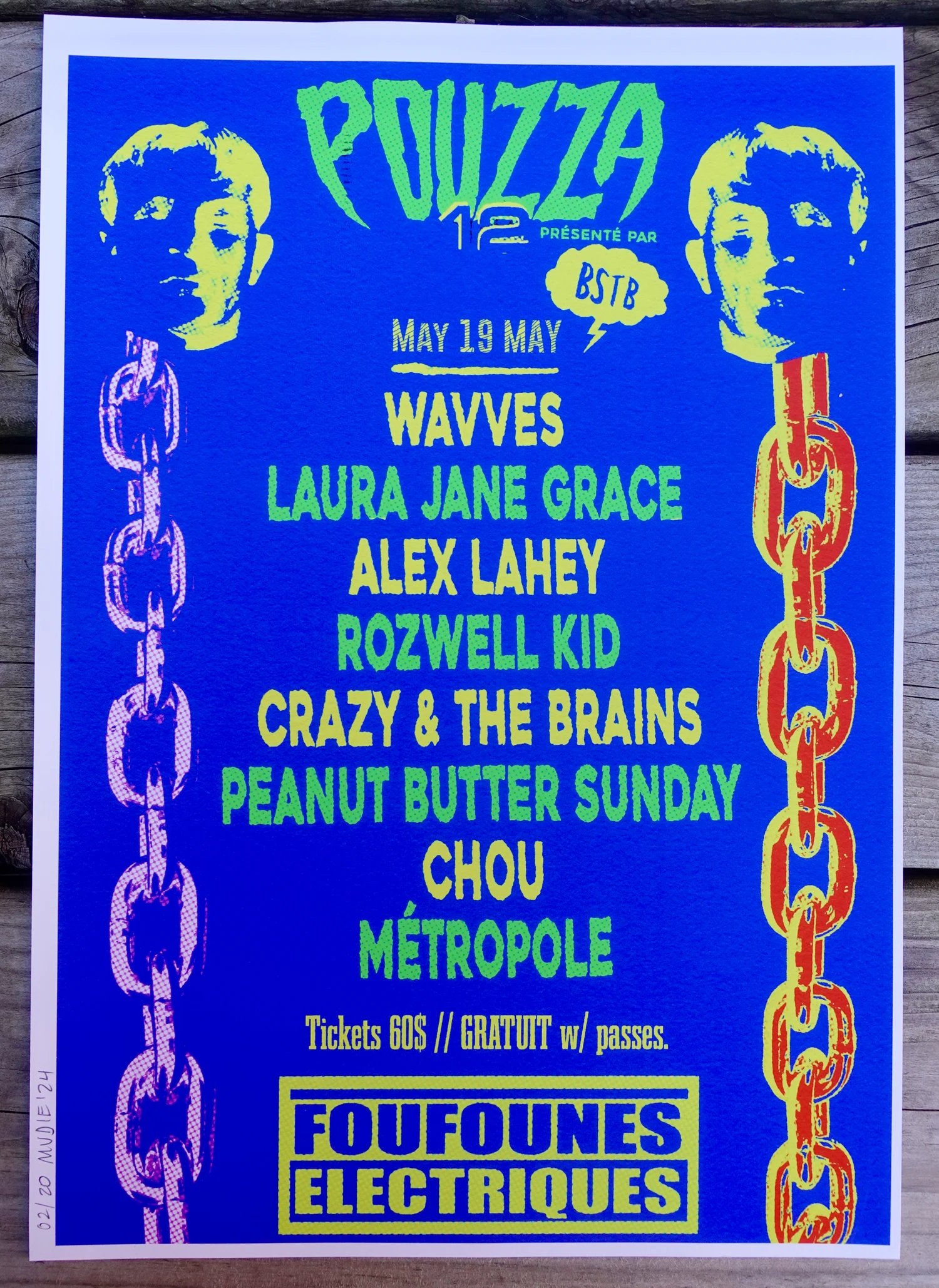 Image de Pouzza 12 Art Prints ( Quantité Limitée/Limited Quantity ) Wavves, Laura Jane Grace, etc...