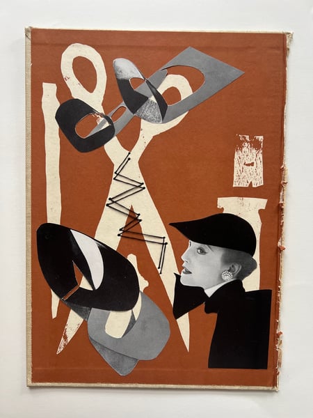 Image of some ghosts are women, neither abstract nor pale - original collage