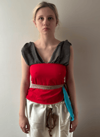 Image 1 of Rena Wrap Top Red 
