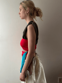 Image 2 of Rena Wrap Top Red 