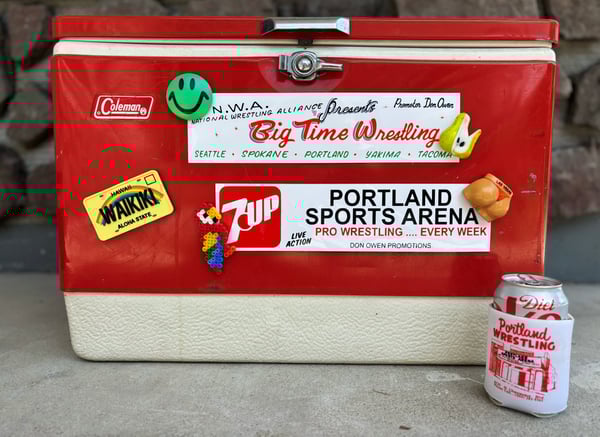 Image of Big Time Wrestling and Portland Sports Arena Sticker Pack