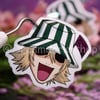 B - Hat & Clogs Sticker