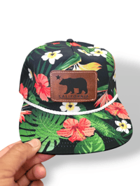 Image 1 of California Floral rope hat