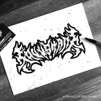 Image 2 of A4 ORIGINAL ARTWORK 'DOOM METAL LOGO'