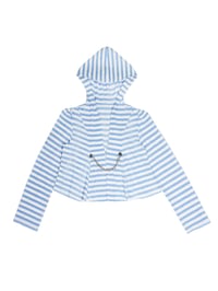 Image 5 of Navy-style striped sun-protective top