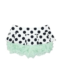 Image 5 of Polka dot layered-look stretchy lace pants