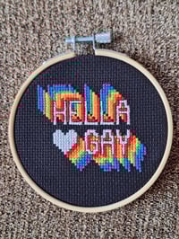 Image 3 of Pride Vibes Hoops - 'All for Love' and 'Hella Gay'