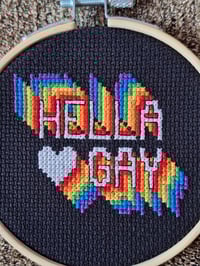 Image 5 of Pride Vibes Hoops - 'All for Love' and 'Hella Gay'