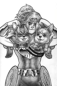 "Trinity: Daughter of Wonder Woman" #1 original variant cover illustration.