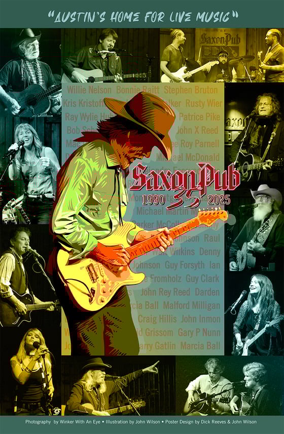 Image of Saxon Pub 35th Anniversary Poster