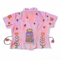 Image 2 of Bejewelled Tulip Tie Top 