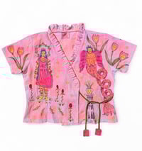 Image 1 of Bejewelled Tulip Tie Top 