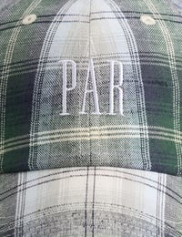 Image 3 of Gap × Malbon Linen-Cotton Logo Plaid Baseball Hat [2025]