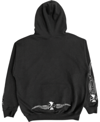 Image 2 of Sapphire Lounge Skull Cross Embroidered Hoodie - XL