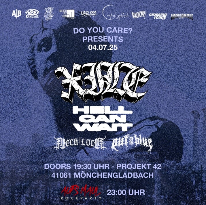 Image of 04.07. XILE (NZ/UK) , HELL CAN WAIT (UK) , NECK LOCK & OUT OF THE BLUE (NL/BEL)
