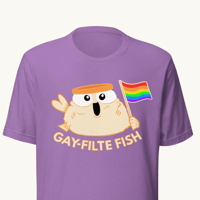 Image 2 of NEW! Gay-filte Fish T-Shirt (14 Colors Available)