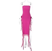 Image 2 of Strapless dress asymmetrical