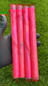 Image 5 of Fire On The Mountain / Maker's Blank. Pressure cast with Alumilite & pigment, dyes & holographics