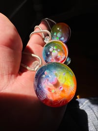 Image 8 of Rainbow Opal Gazer Cap Mushroom Pendants