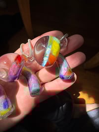 Image 6 of Rainbow Opal Gazer Cap Mushroom Pendants