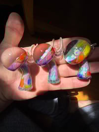 Image 7 of Rainbow Opal Gazer Cap Mushroom Pendants