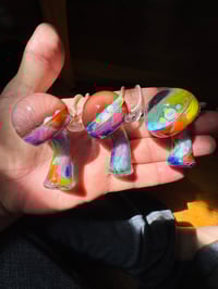 Image 9 of Rainbow Opal Gazer Cap Mushroom Pendants