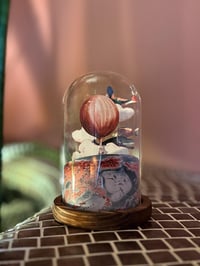 Image 1 of Handmade Paper Sculpture in Glass Dome