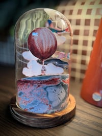Image 4 of Handmade Paper Sculpture in Glass Dome