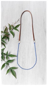 Image 2 of I FILI collana - tabacco CRISTALLO blu