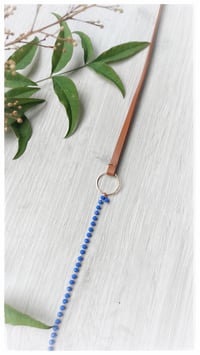 Image 5 of I FILI collana - tabacco CRISTALLO blu