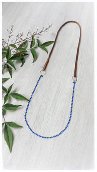 Image 3 of I FILI collana - tabacco CRISTALLO blu