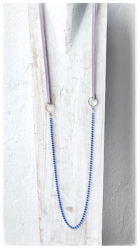 Image 2 of I FILI collana - glicine CRISTALLO blu