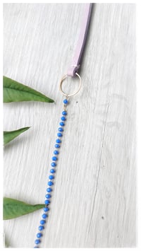 Image 6 of I FILI collana - glicine CRISTALLO blu
