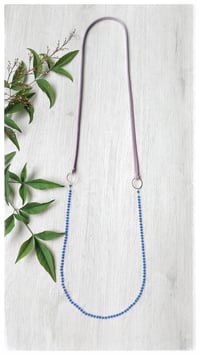 Image 3 of I FILI collana - glicine CRISTALLO blu