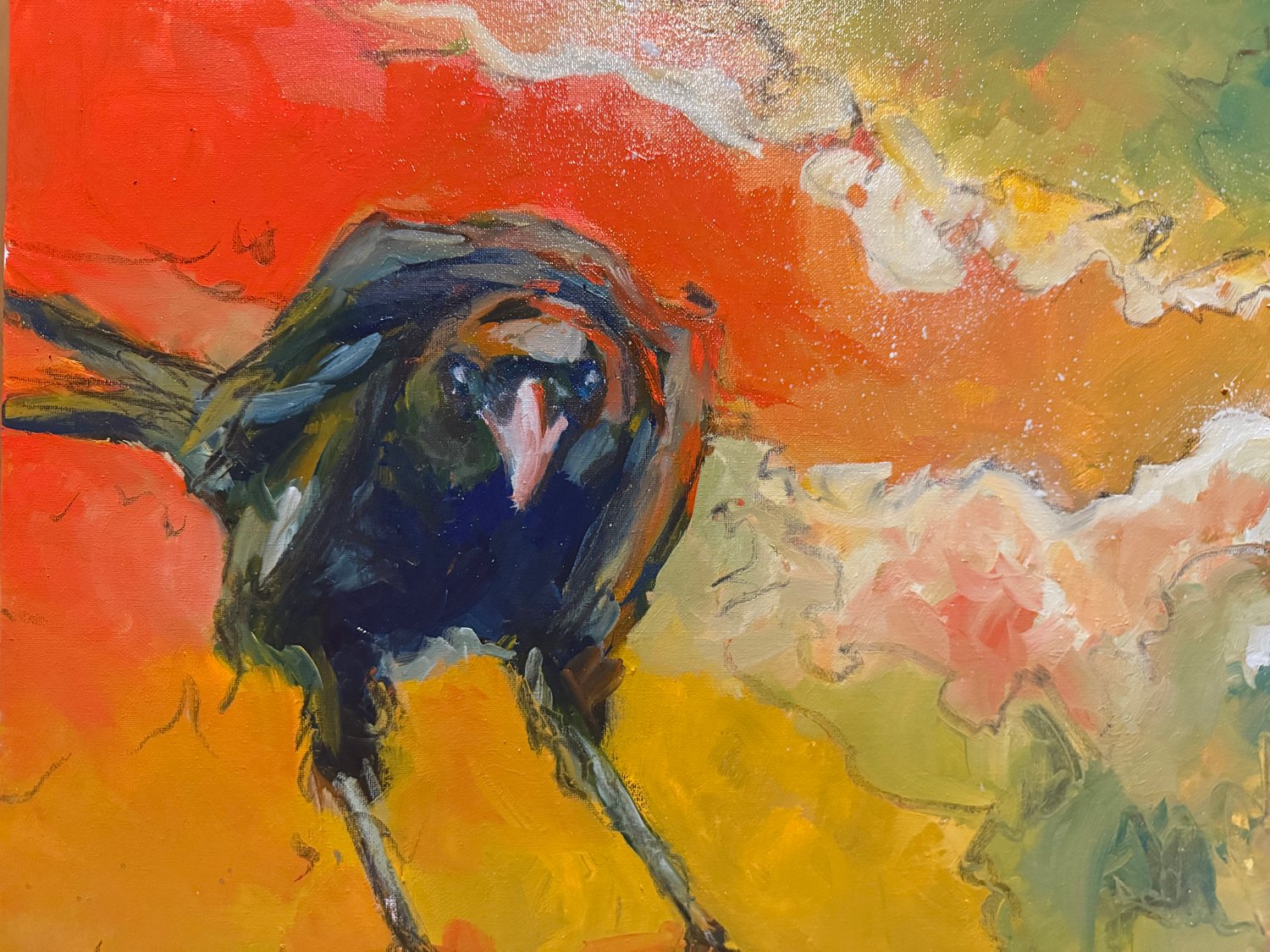 Crow calendar painting - June