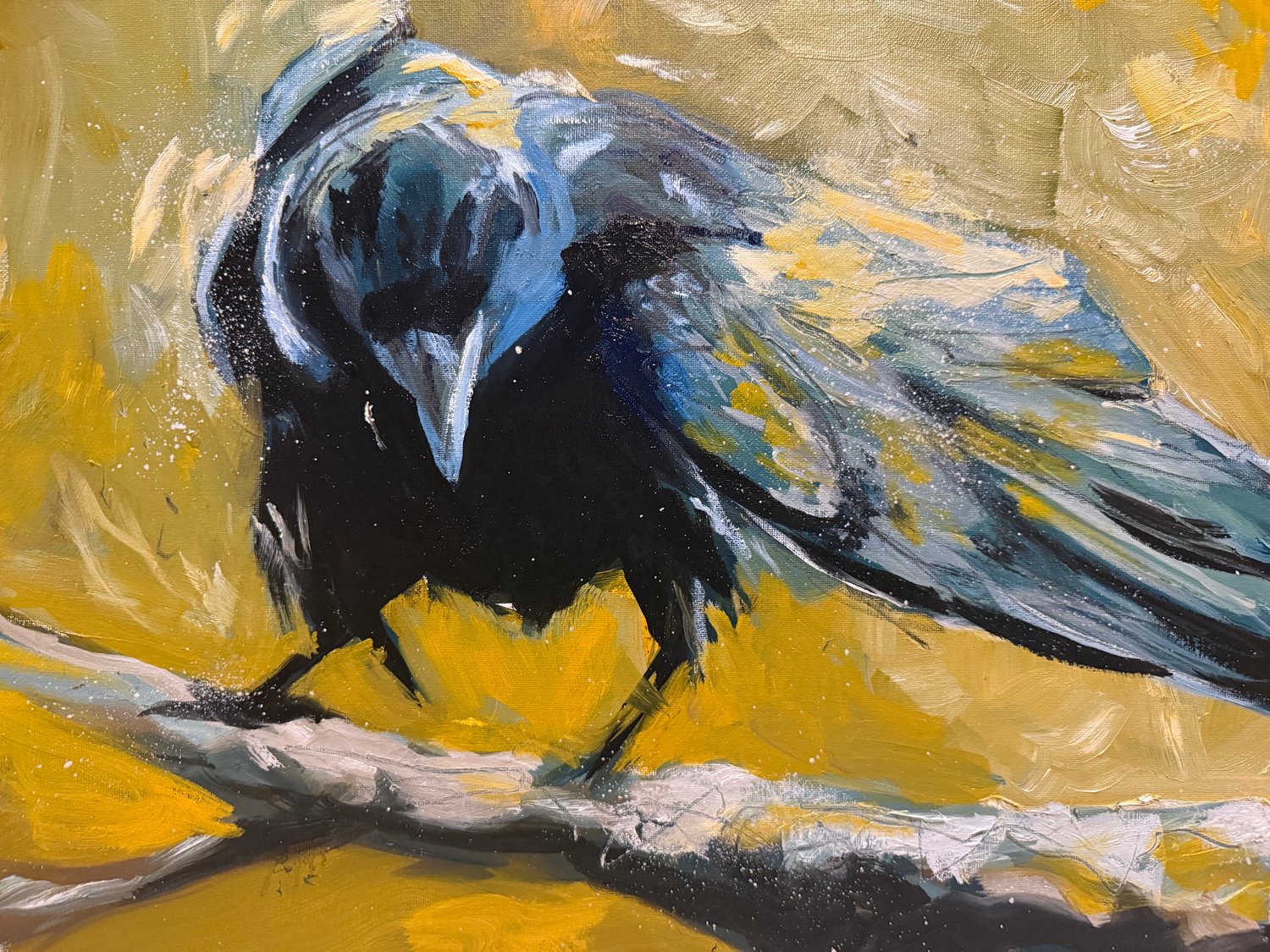 Painting Crow Calendar - August